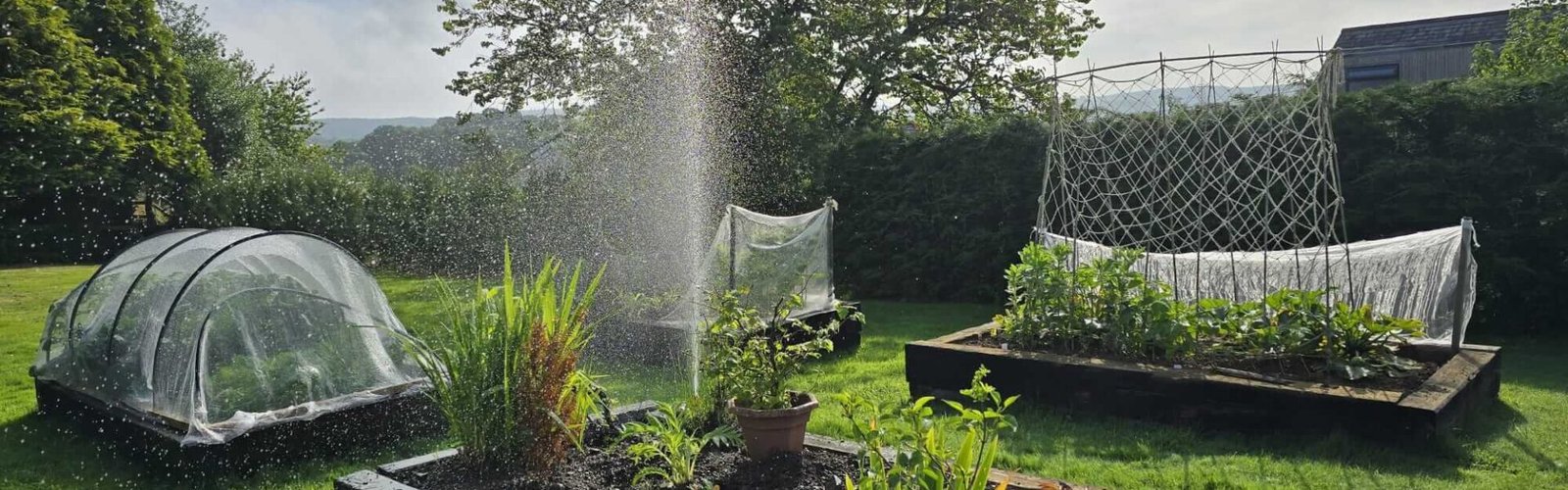 Maintaining a large garden with sweeping views of the Teign Valley